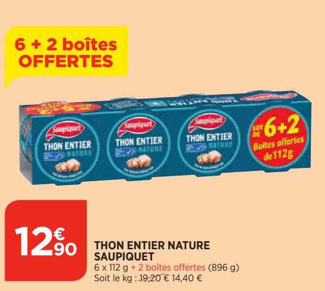 Thon Entier Nature Saupiquet