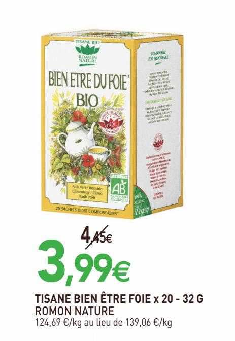 tisane bien être foie romon nature