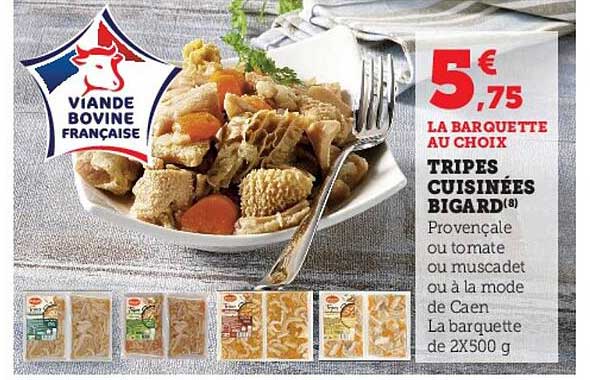 Tripes Cuisinées Bigard