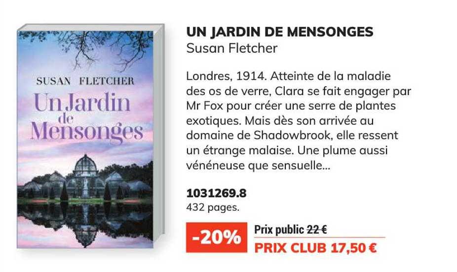 un jardin de mensonges - susan fletcher