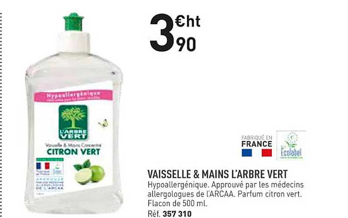 vaisselle & mains l'arbre vert