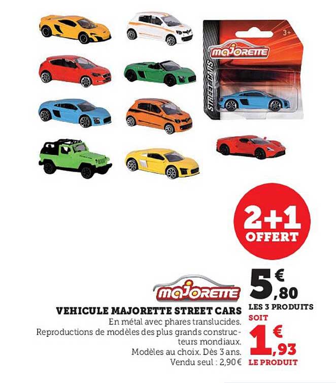 véhicule majorette street cars