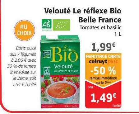 velouté le réflexe bio belle france