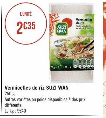 vermicelles de riz suzi wan