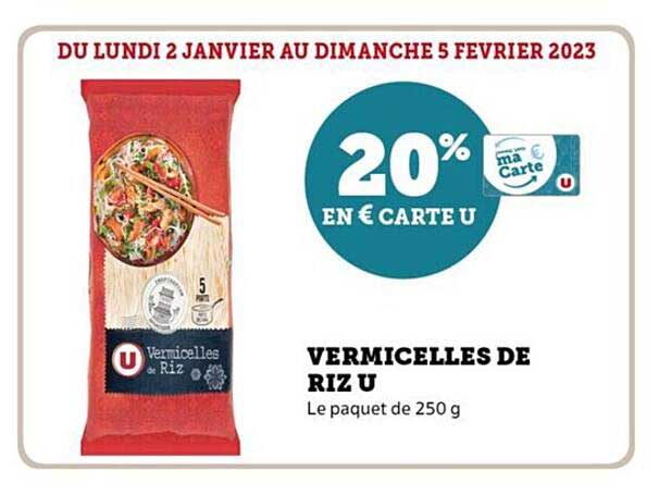 Vermicelles De Riz U