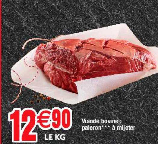 viande bovine : paleron***à mijoter