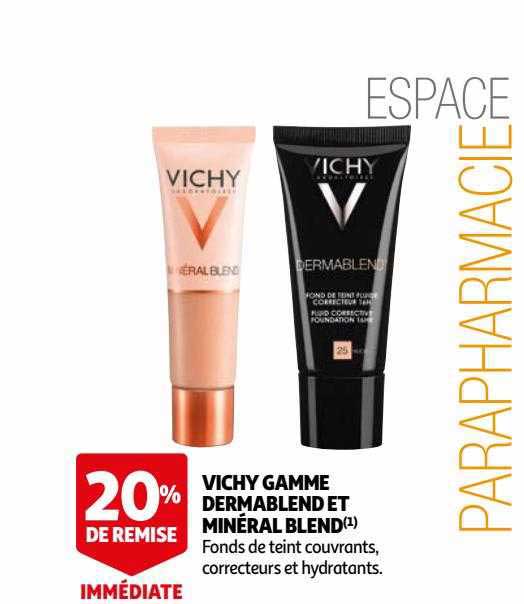 vichy gamme dermablend et minéral blend