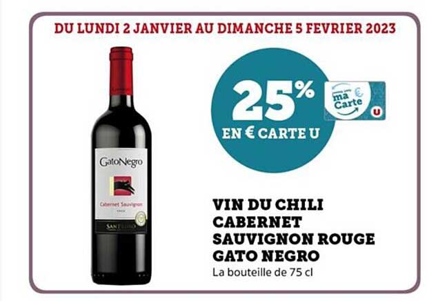 vin de chili cabernet sauvignon rouge gato negro