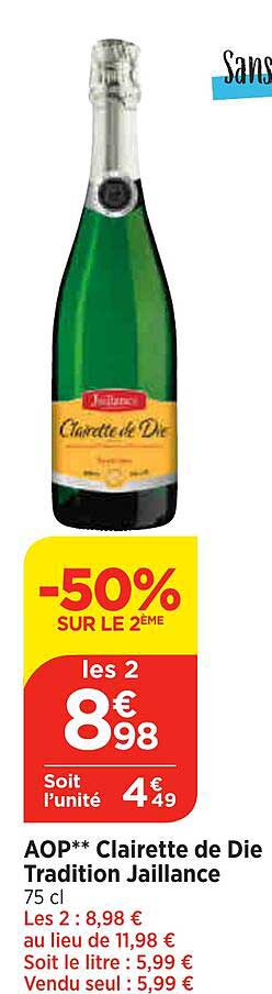 aop clairette de die tradition jaillance