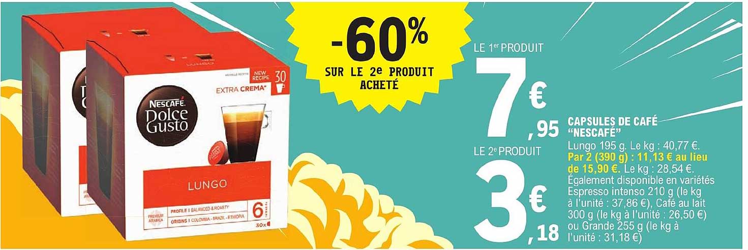 Capsules De Café "nescafé"