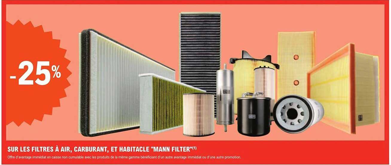 Les Filtres à Air, Carburant, Et Habitacle "mann Filter"