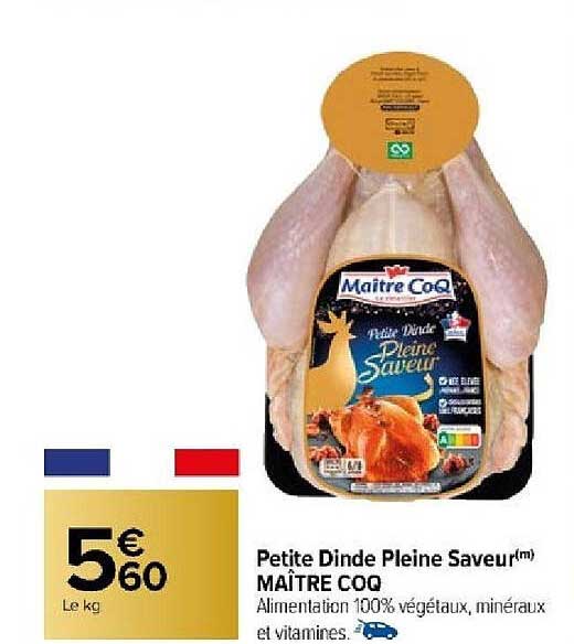 petite dinde pleine saveur maître coq