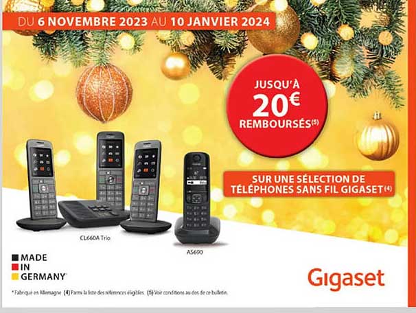 sélection de téléphones sans fil gigaset