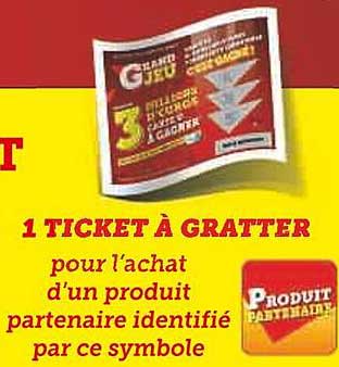 1 ticket à gratter