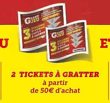 2 tickets à gratter