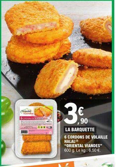 6 Cordons De Volaille Halal "oriental Viandes"