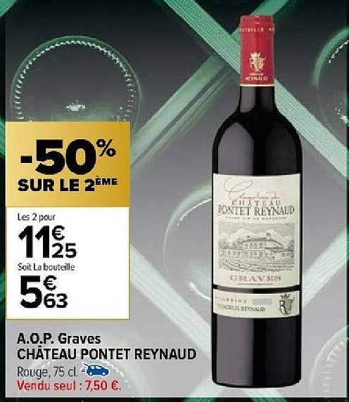 a.o.p. graves château pontet reynaud