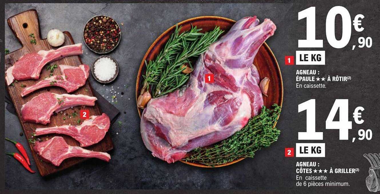 Agneau : Côtes *** à Griller