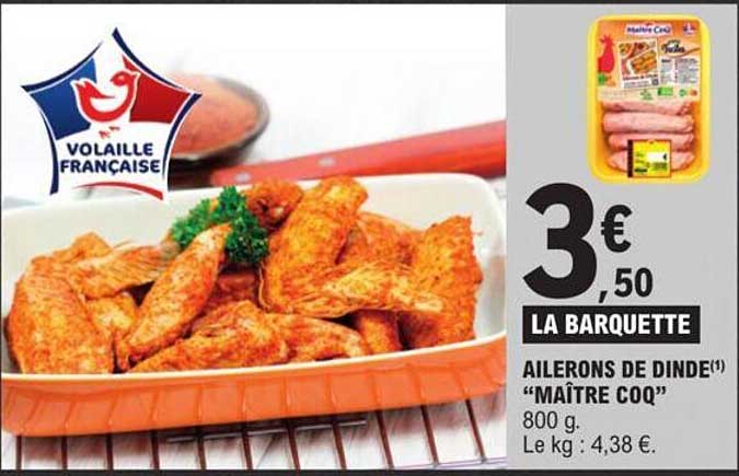 ailerons de dinde "maître coq"