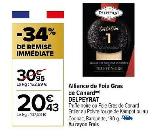 alliance de foie gras de canard delpeyrat