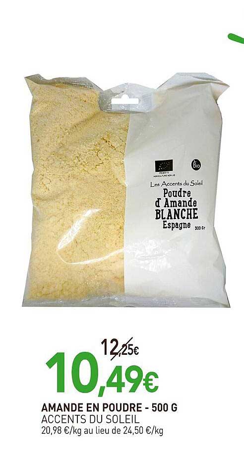 Amande En Poudre - Accents Du Soleil - 500 G