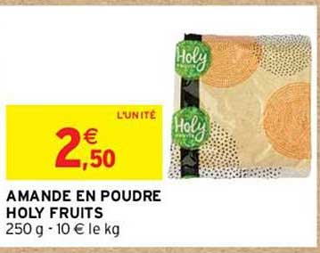 amande en poudre holy fruits