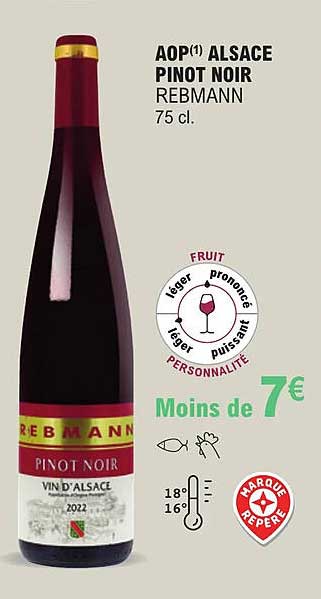 aop alsace pinot noir rebmann