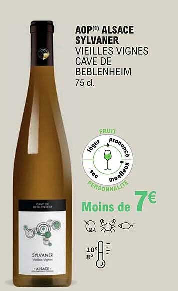 aop alsace sylvaner vieilles vignes cave de beblenheim