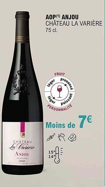 aop anjou château la varière