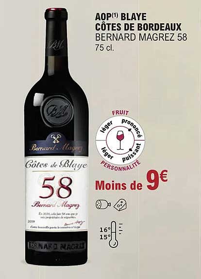 aop blaye côtes de bordeaux bernard magrez 58