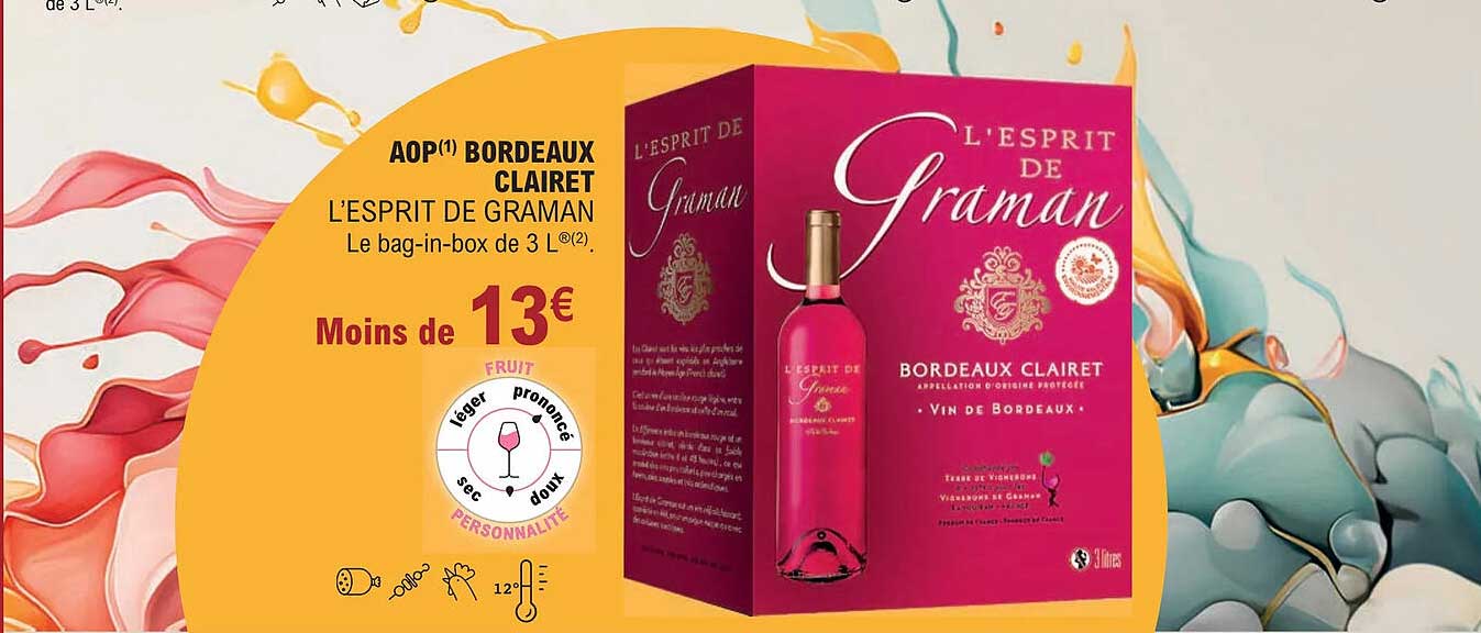 aop bordeaux clairet l'esprit de graman