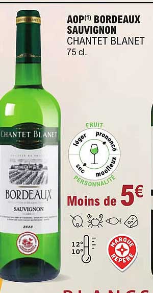 aop bordeaux sauvignon chantet blanet
