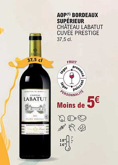 Aop Bordeaux Supérieur Château Labatut Cuvée Prestige