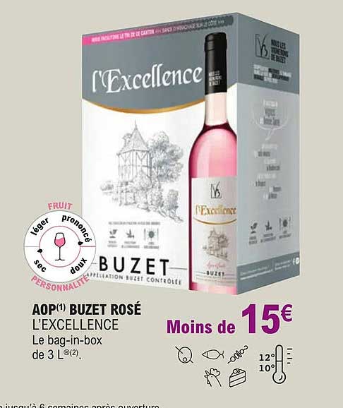 Aop Buzet Rosé L'excellence