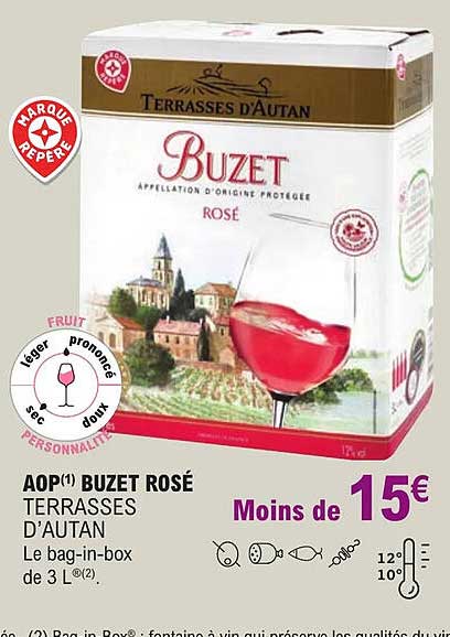 Aop Buzet Rosé Terrasses D'autan