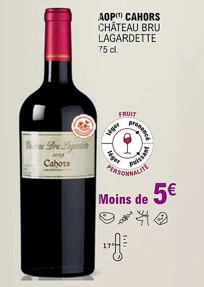 aop cahors château bru lagardette