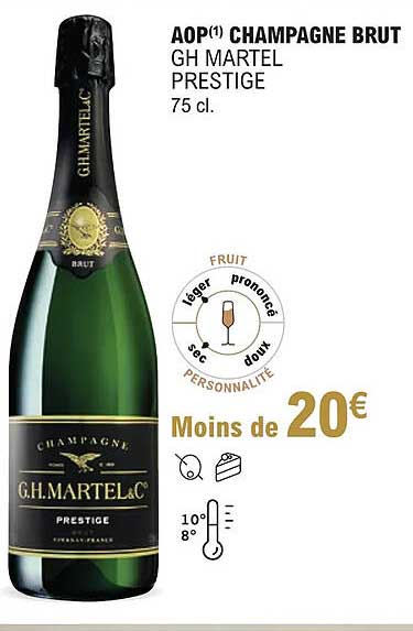 aop champagne brut gh martel prestige