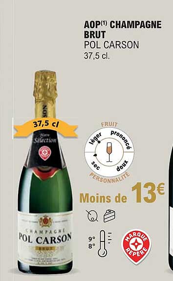 aop champagne brut pol carson