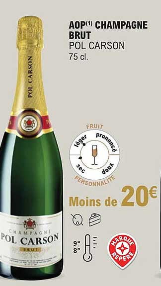aop champagne brut pol carson