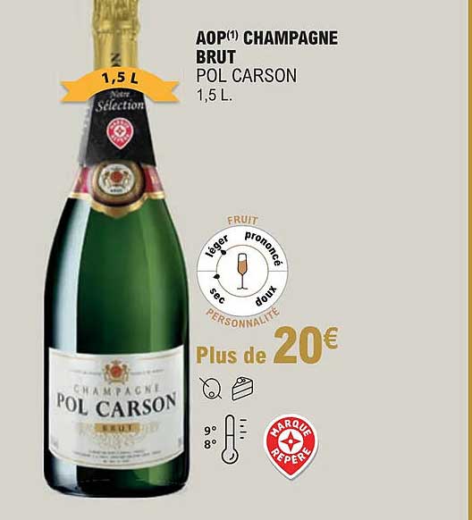 aop champagne brut pol carson