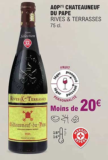 aop châteauneuf du pape rives & terrasses