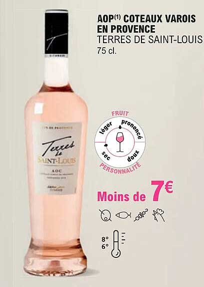 aop côteaux varois en provence terres de saint-louis