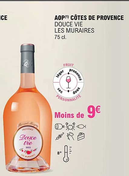 aop côtes de provence douce vie les muraires