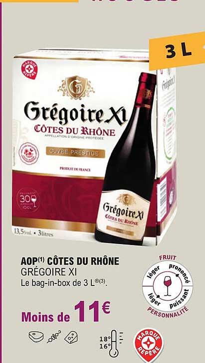 aop côtes du rhône grégoire xi