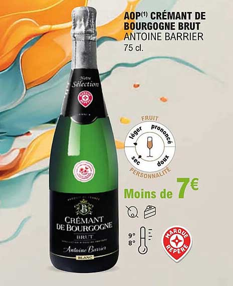 aop crémant de bourgogne brut antoine barrier