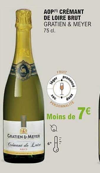 aop crémant de loire brut gratien & meyer