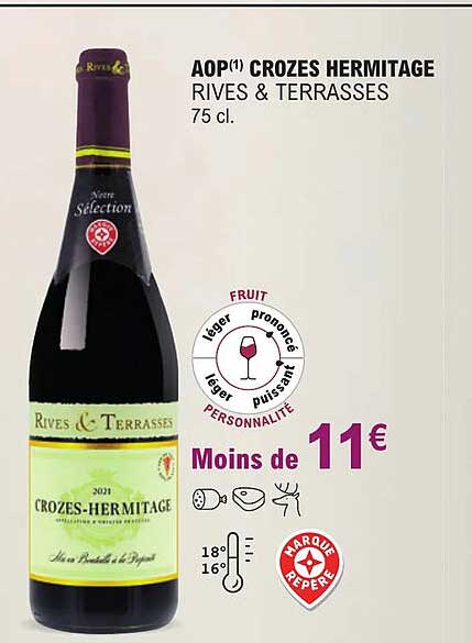 aop crozes hermitage rives & terrasses