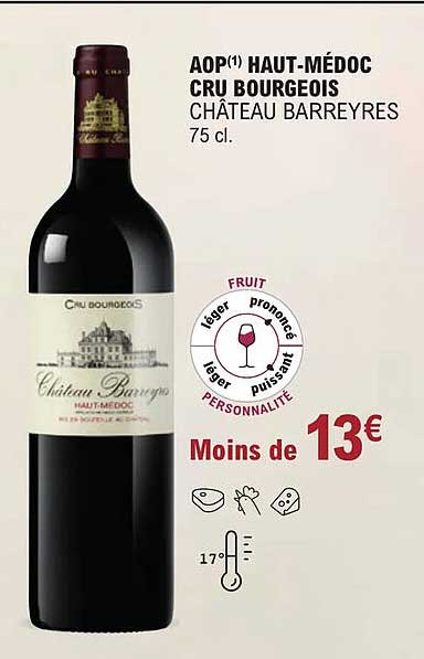 aop haut-médoc cru bourgeois château barreyres
