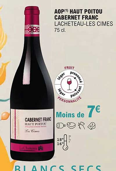 aop haut poitou cabernet franc lacheteau-les cimes