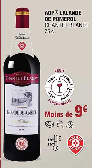 aop lalande de pomerol chantet blanet